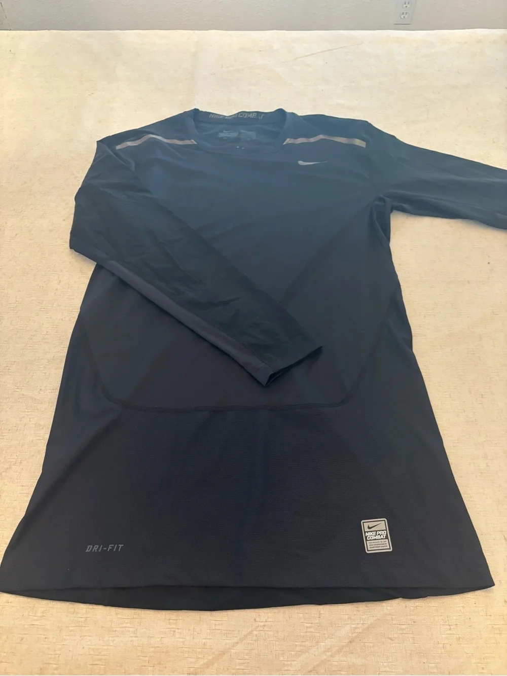 Nike Black Long Sleeve Dri-FIT Pro Combat Performance Top